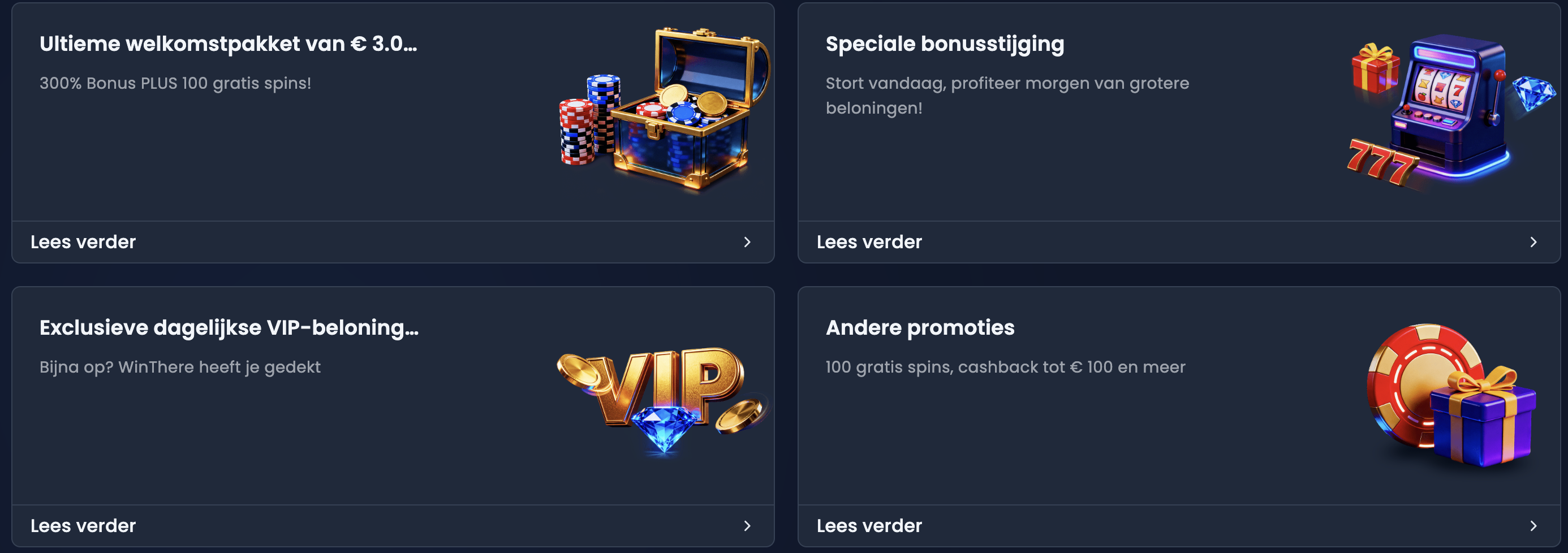 Winthere Casino Bonussen