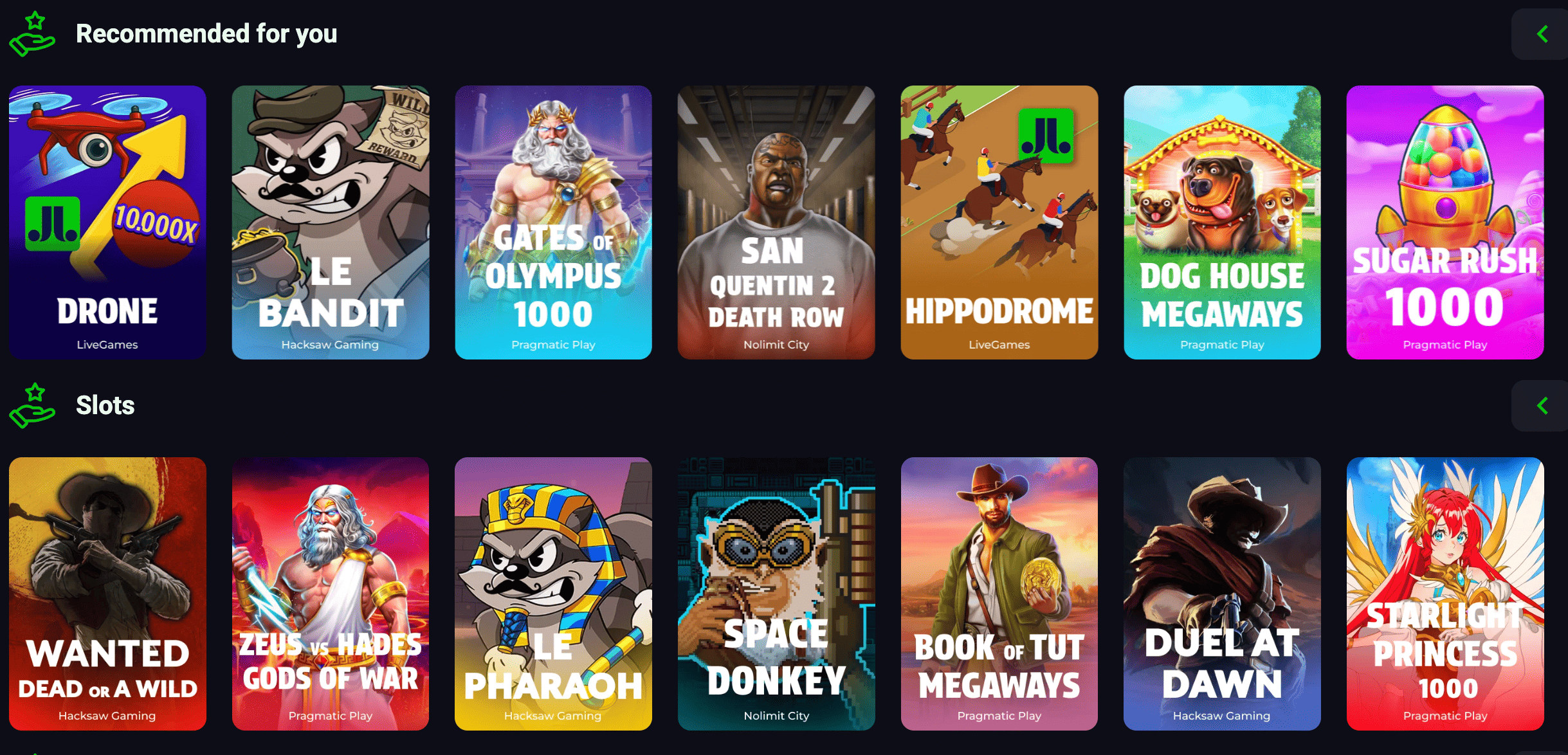 Jaja Bet Casino Games