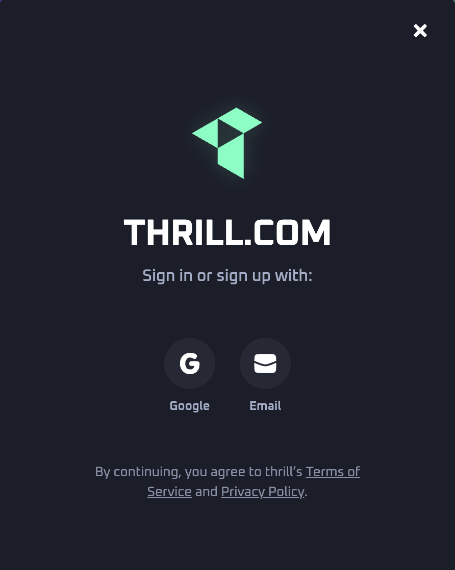 Thrill Casino Login