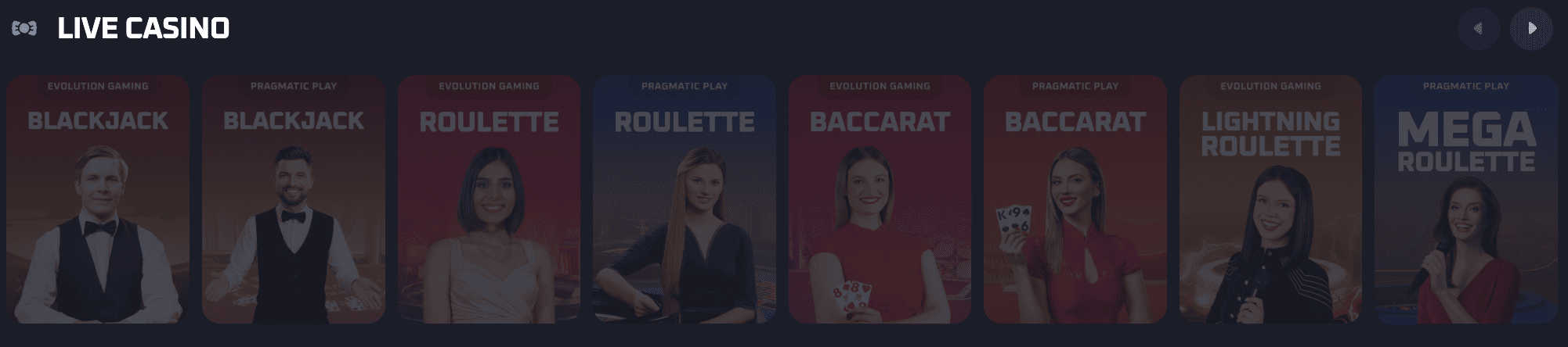 Thrill Casino Live Games