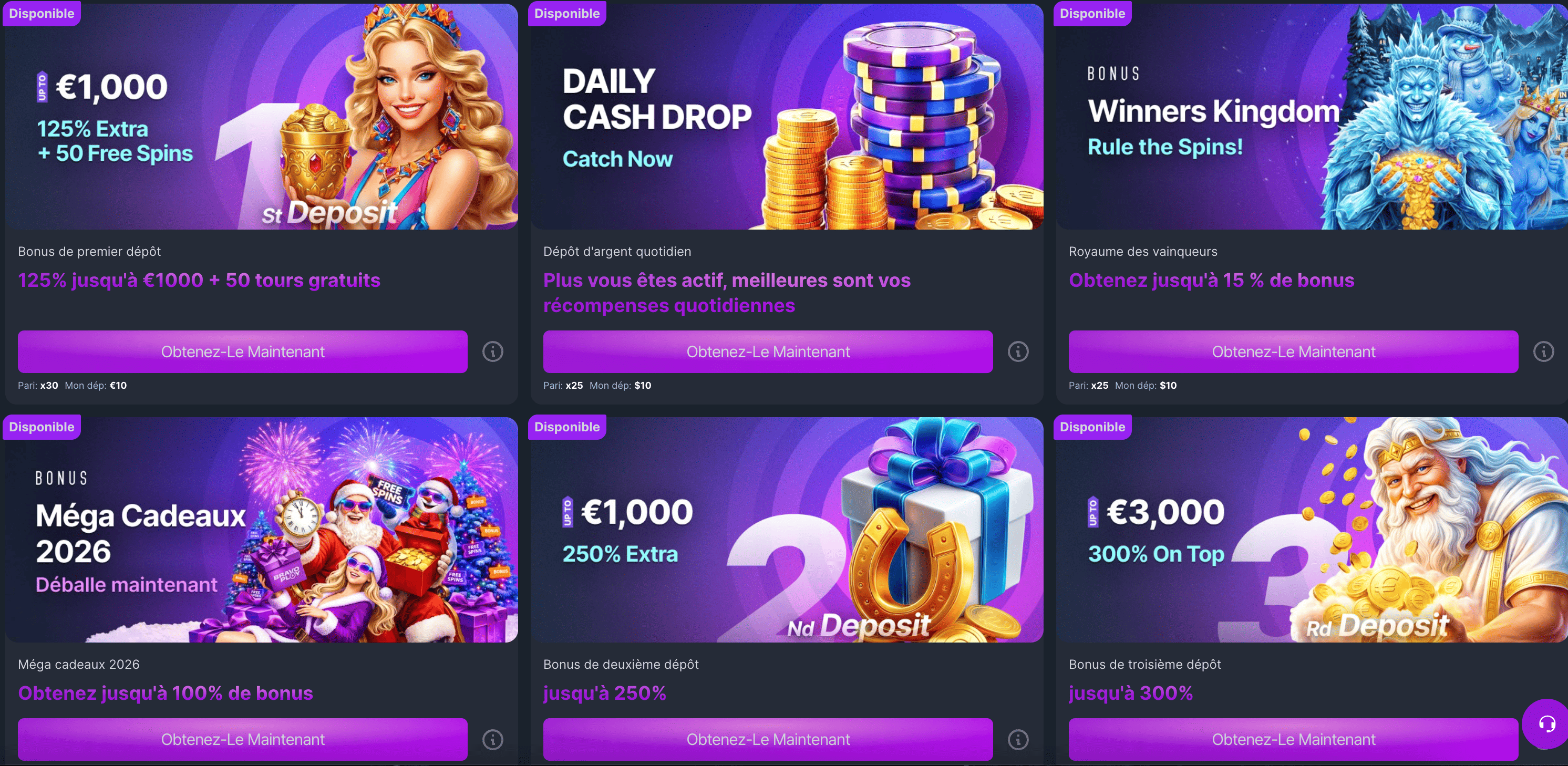 Bravoplay Bonuses
