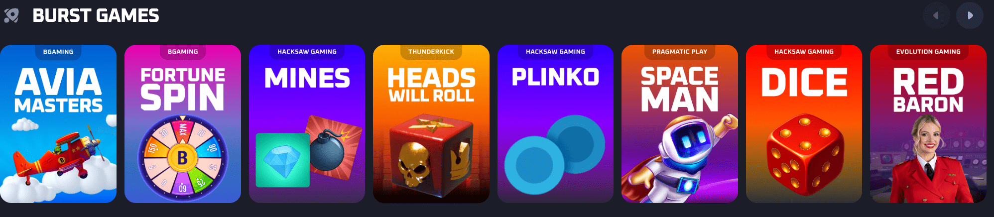 thrill casino crash games