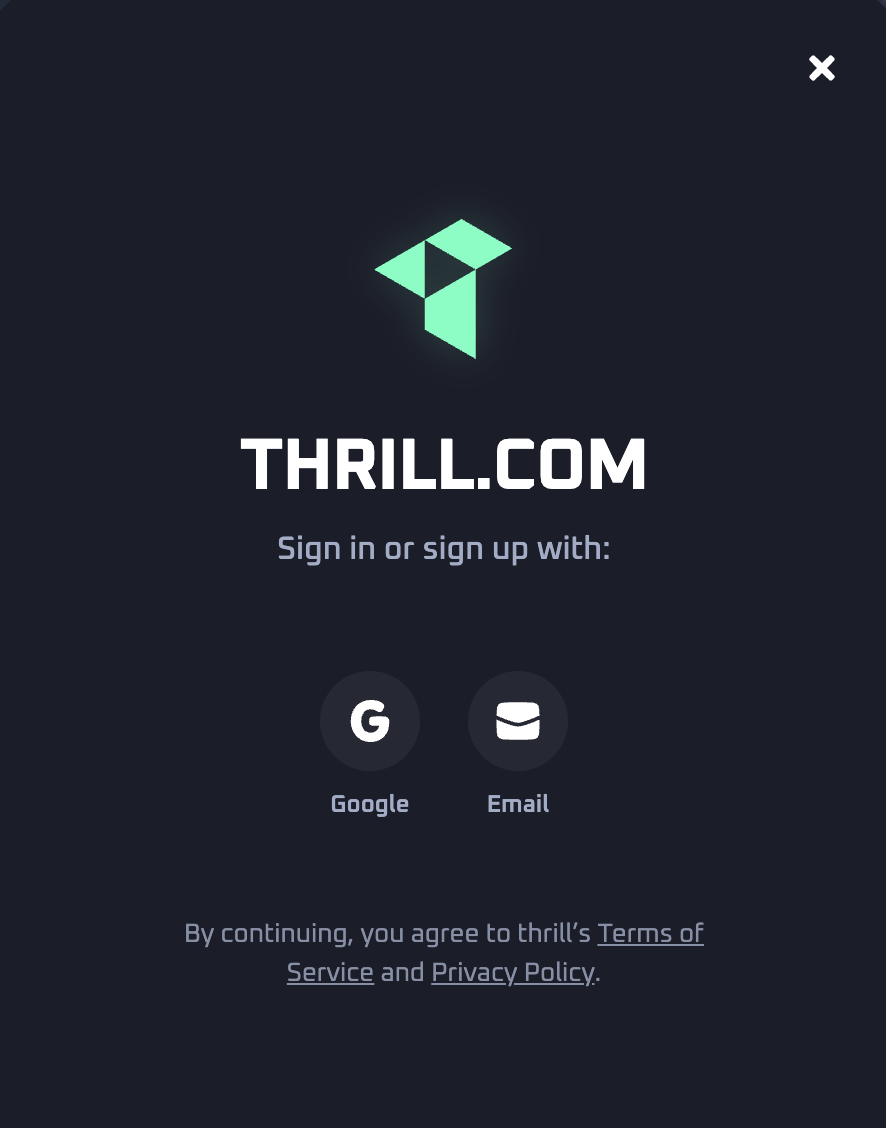 Thrill Casino Login