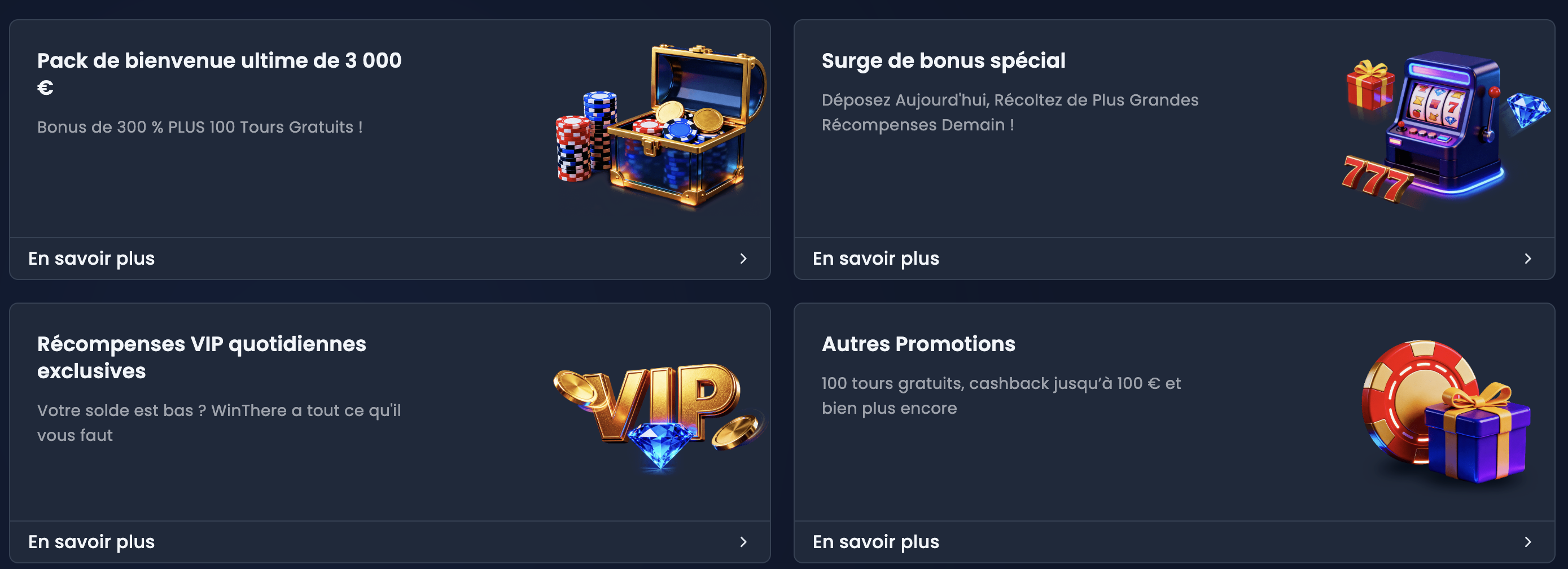 Promotions sur Casino Winthere