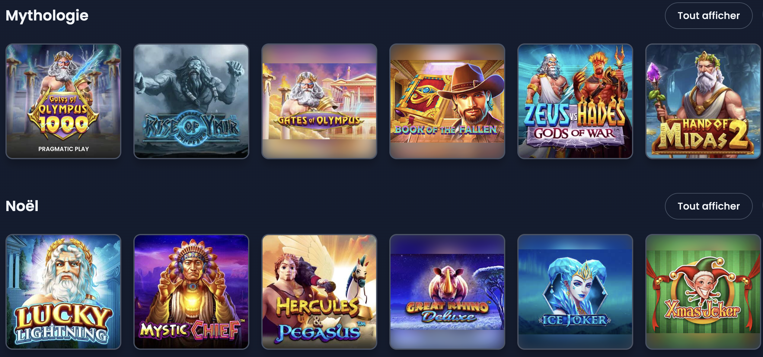 Machines à sous sur Winthere Casino