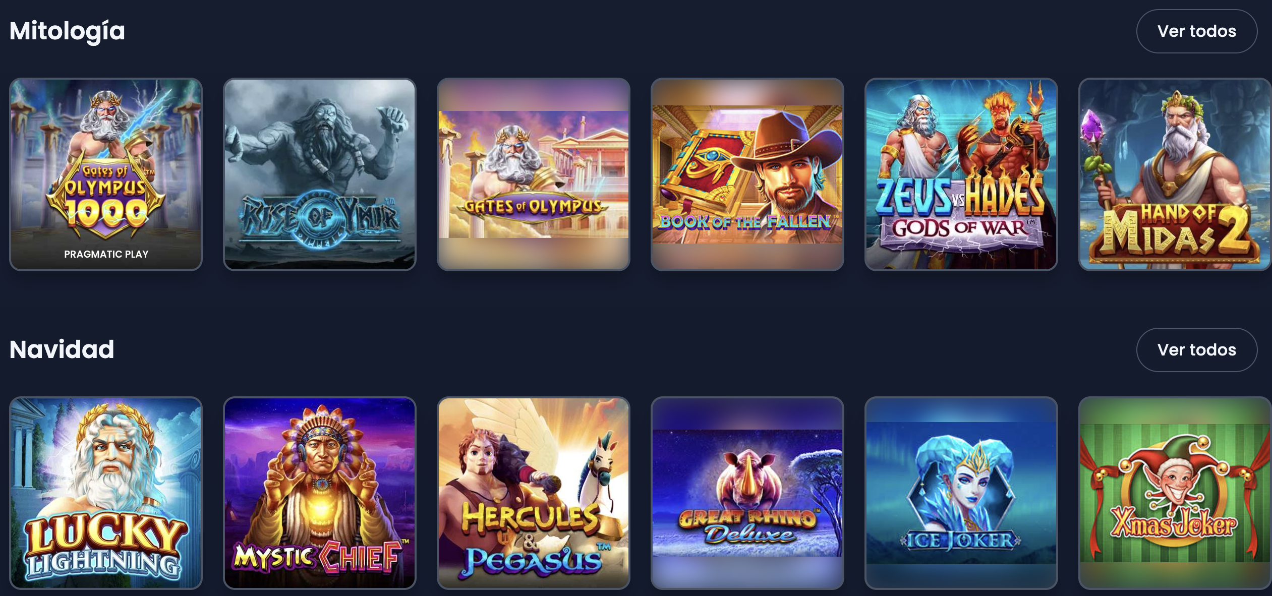 Tragamonedas en Winthere Casino