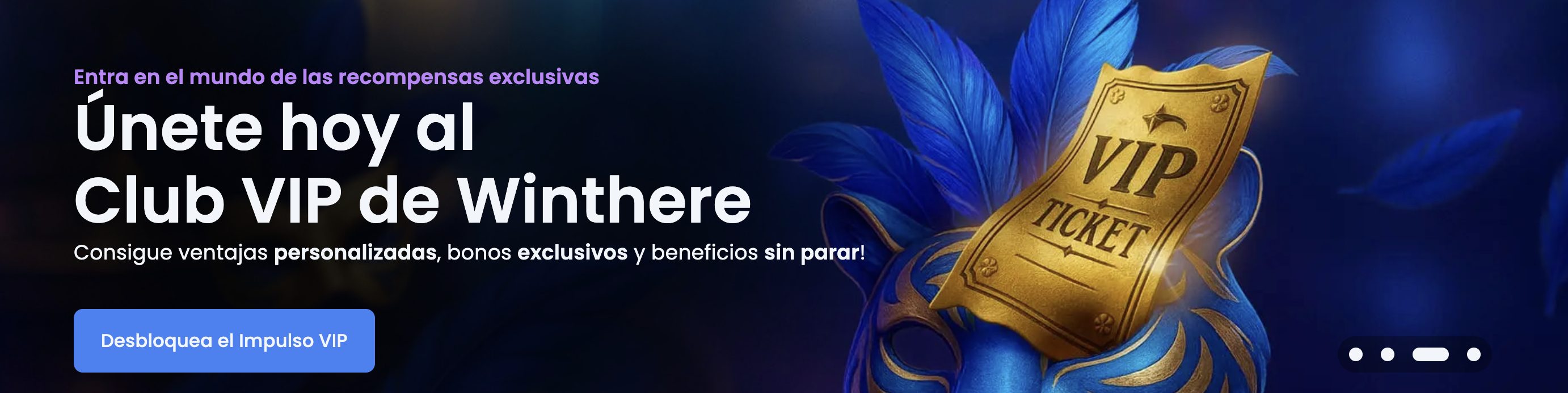 VIP diarias en Winthere Casino