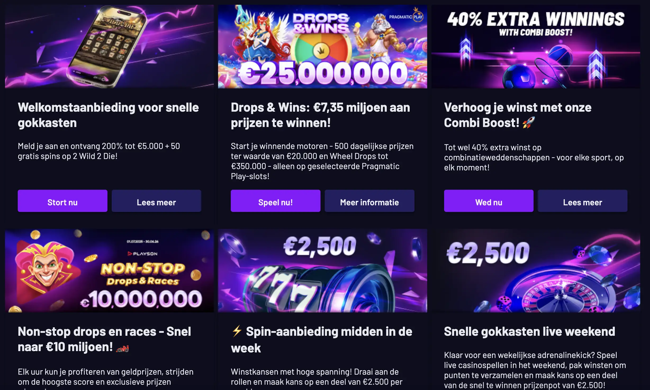 Bonussen bij FastSlots