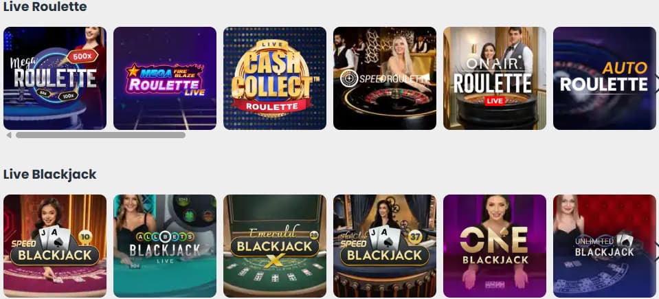 Live Casino Experience