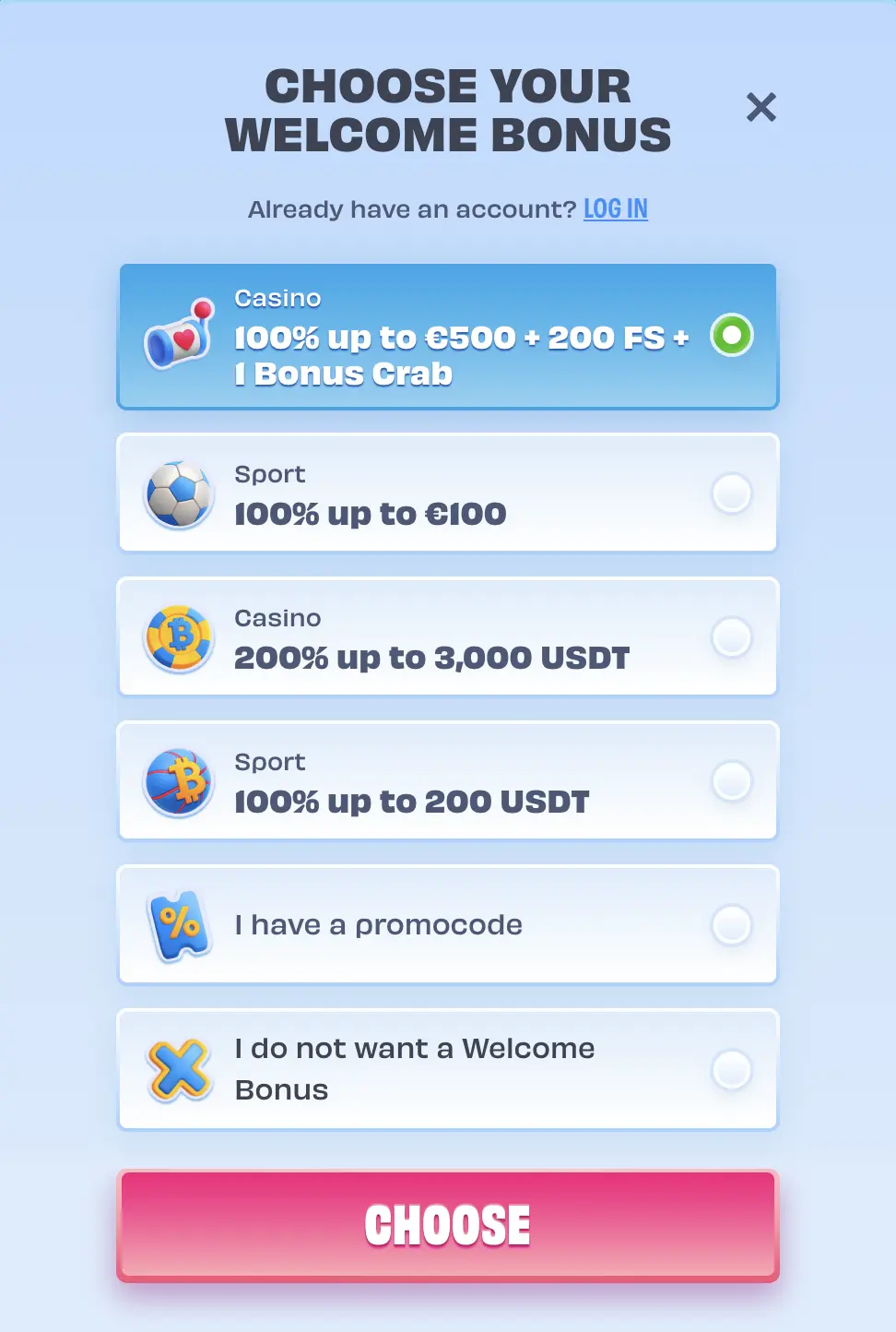 onlyspins registration