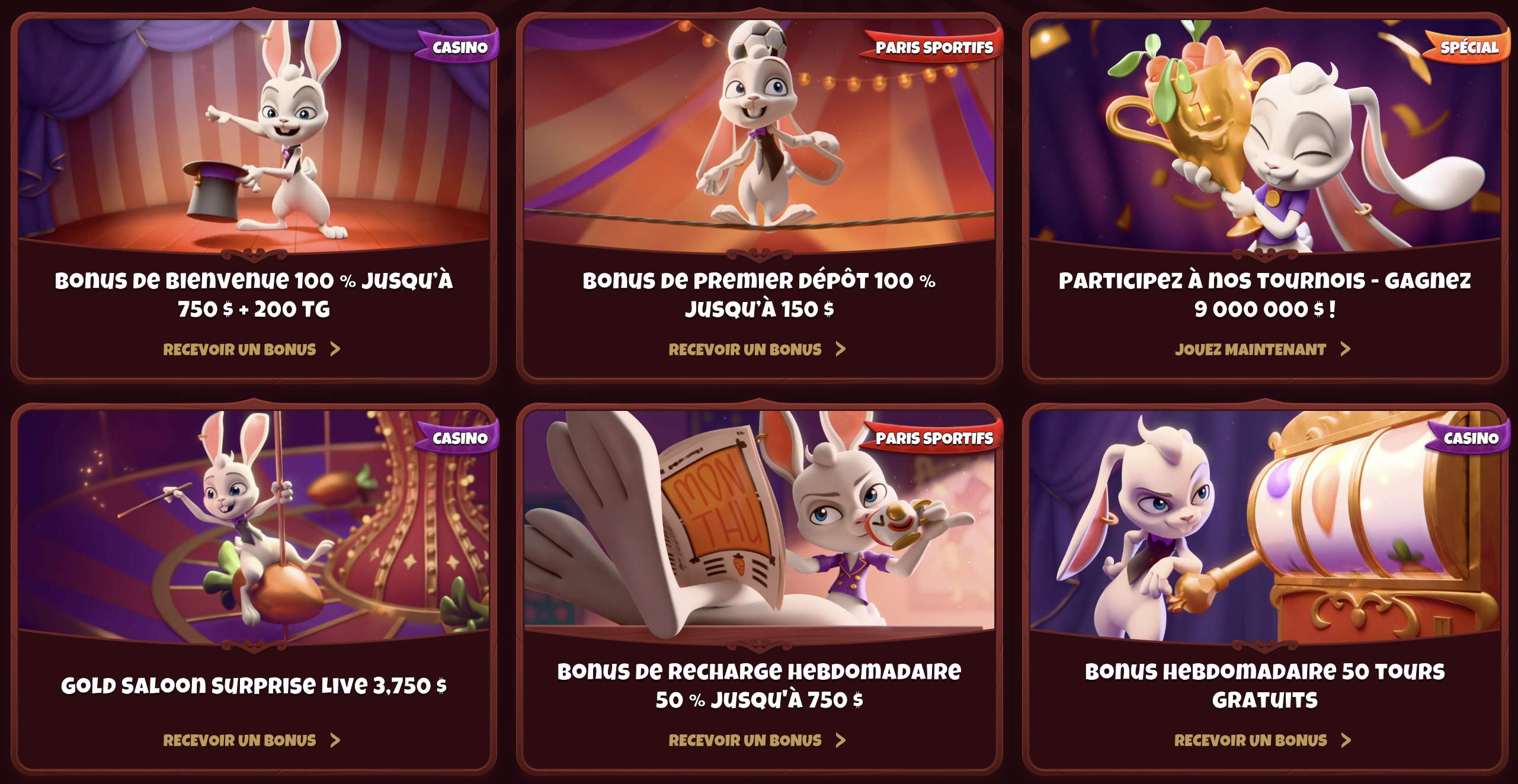 Magius Casino Bonuses