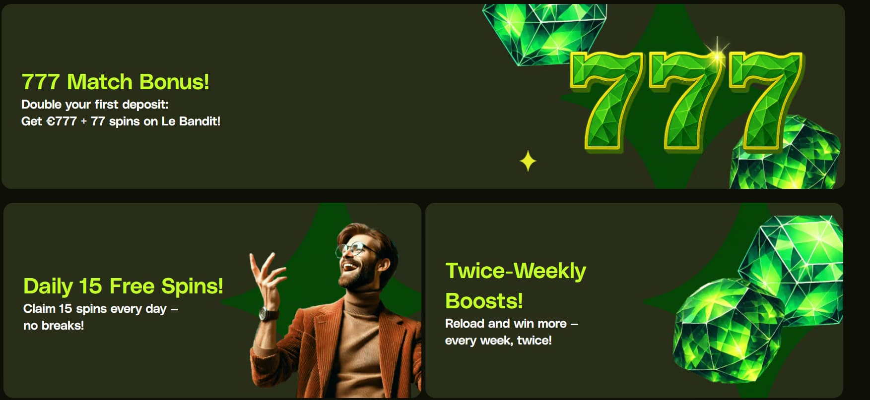 Lucky Pays Bonuses Overview