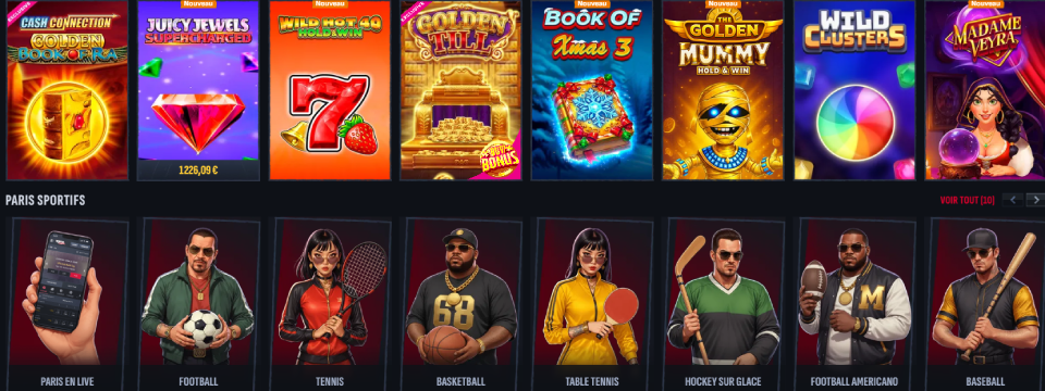 Bannière du lobby MafiaCasino